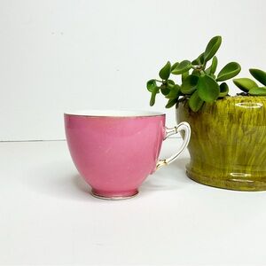 PARAGON Elegant Pink Teacup with Gold Trim